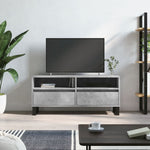 Betonszürke szerelt fa TV-szekrény 100x34,5x44,5 cm