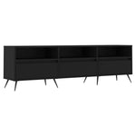 Fekete szerelt fa TV-szekrény 150 x 30 x 44,5 cm 2