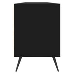 Fekete szerelt fa TV-szekrény 150 x 30 x 44,5 cm 7
