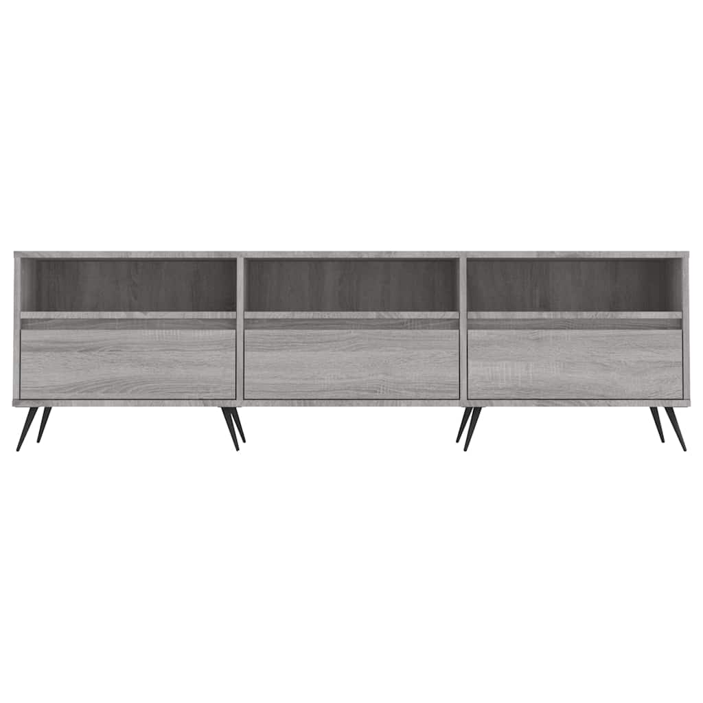 Szürke sonoma színű szerelt fa TV-szekrény 150x30x44,5 cm 5
