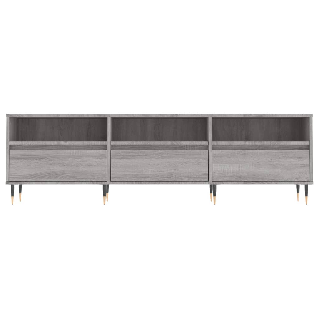 Szürke sonoma színű szerelt fa TV-szekrény 150x30x44,5 cm 5