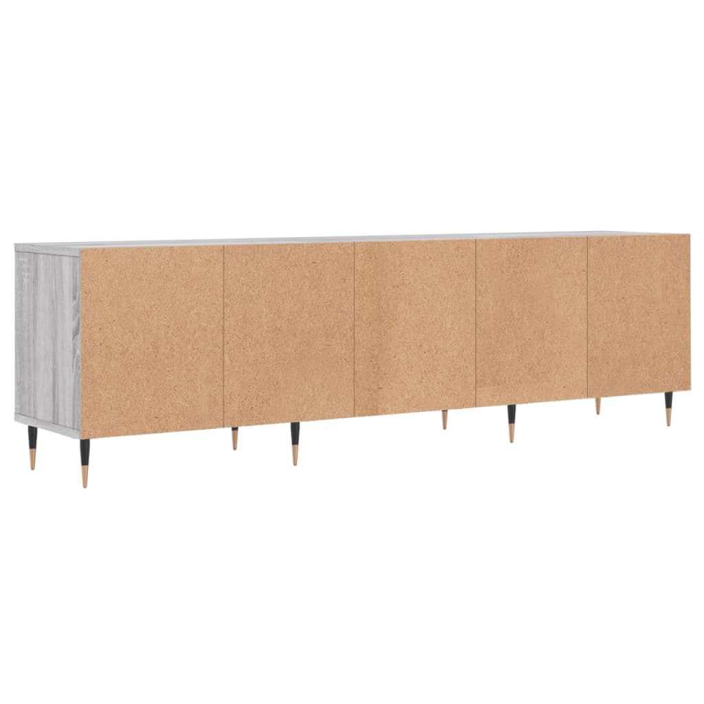 Szürke sonoma színű szerelt fa TV-szekrény 150x30x44,5 cm 8