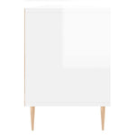 Magasfényű fehér szerelt fa TV-szekrény 150 x 30 x 44,5 cm 7