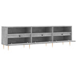 Betonszürke szerelt fa TV-szekrény 150x30x44,5 cm 6