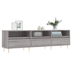 Szürke sonoma színű szerelt fa TV-szekrény 150x30x44,5 cm 3