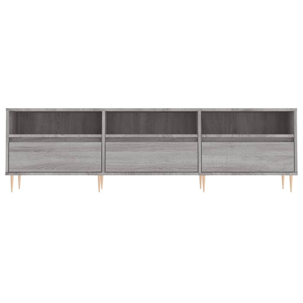 Szürke sonoma színű szerelt fa TV-szekrény 150x30x44,5 cm 5