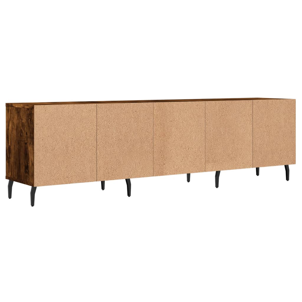 Füstös tölgy színű szerelt fa TV-szekrény 150 x 30 x 44,5 cm 8