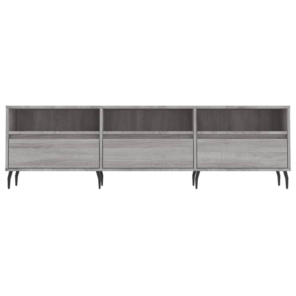 Szürke sonoma színű szerelt fa TV-szekrény 150x30x44,5 cm 5