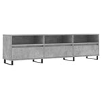 Betonszürke szerelt fa TV-szekrény 150x30x44,5 cm 2