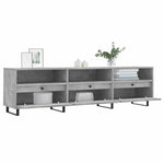 Betonszürke szerelt fa TV-szekrény 150x30x44,5 cm 4