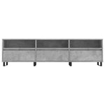 Betonszürke szerelt fa TV-szekrény 150x30x44,5 cm 5
