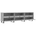 Betonszürke szerelt fa TV-szekrény 150x30x44,5 cm 6