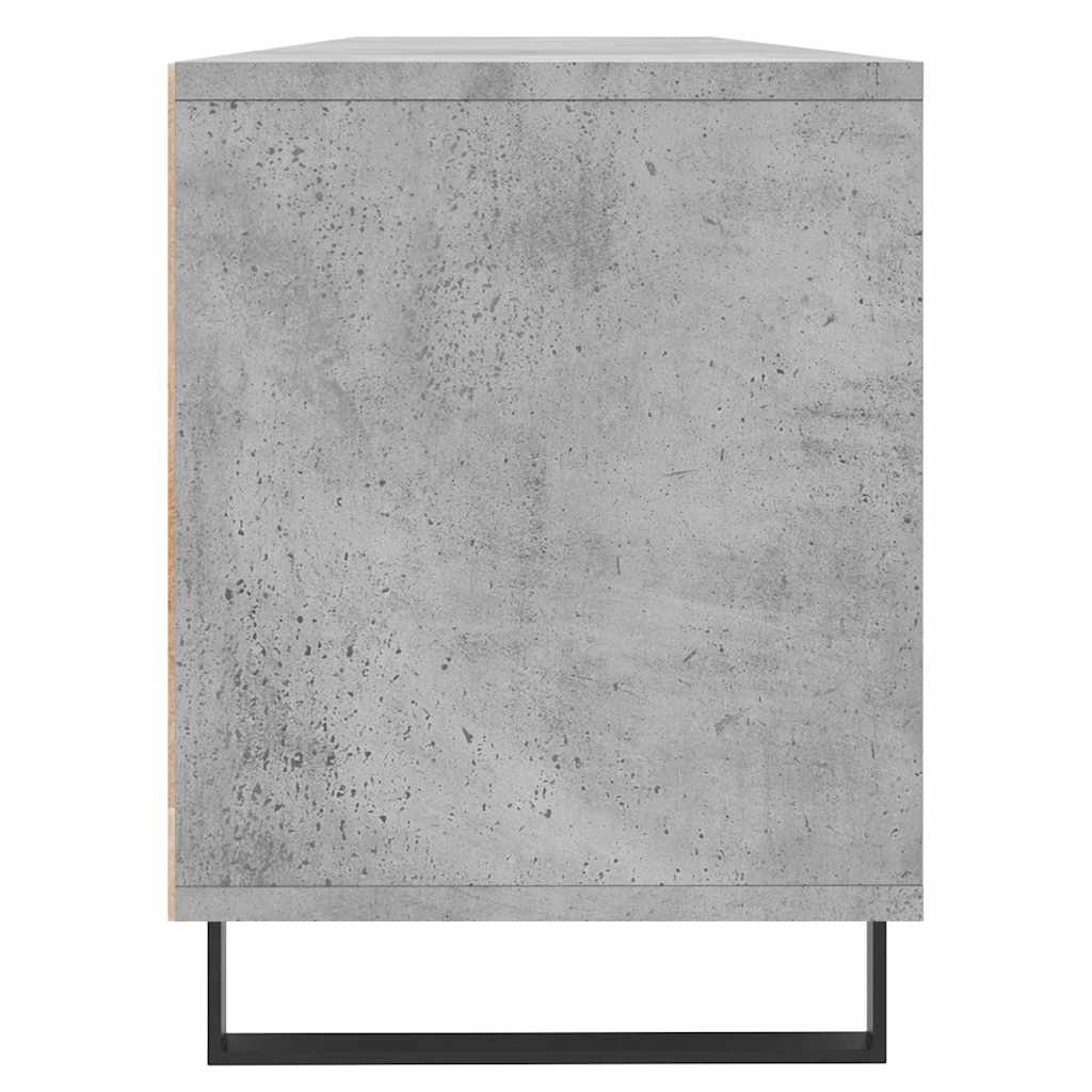 Betonszürke szerelt fa TV-szekrény 150x30x44,5 cm 7