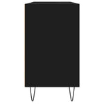 Fekete szerelt fa mosdószekrény 80 x 33 x 60 cm 7