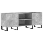 Betonszürke szerelt fa hanglemezszekrény 121x38x48 cm 2