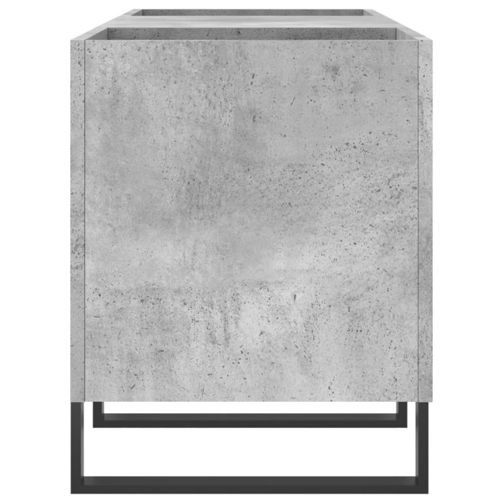 Betonszürke szerelt fa hanglemezszekrény 121x38x48 cm 5