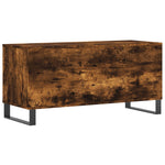 Füstös tölgy színű szerelt fa hanglemezszekrény 100x38x48 cm 6