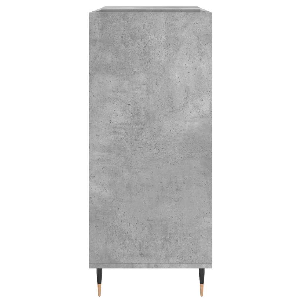 Betonszürke szerelt fa hanglemezszekrény 84,5 x 38 x 89 cm 5