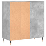 Betonszürke szerelt fa hanglemezszekrény 84,5 x 38 x 89 cm 6