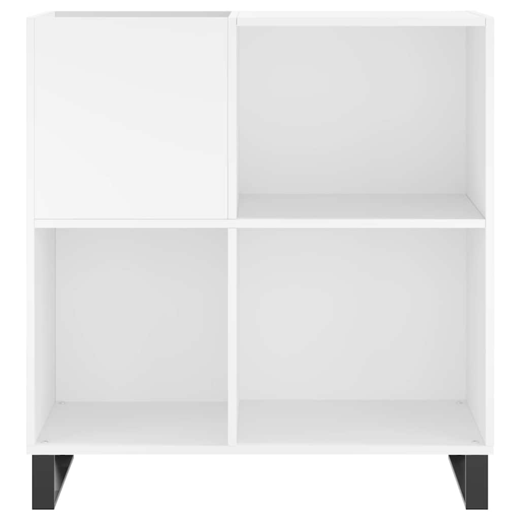 Fehér szerelt fa hanglemezszekrény 84,5 x 38 x 89 cm 4