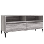 Szürke sonoma színű szerelt fa TV-szekrény 100x34,5x44,5 cm 2