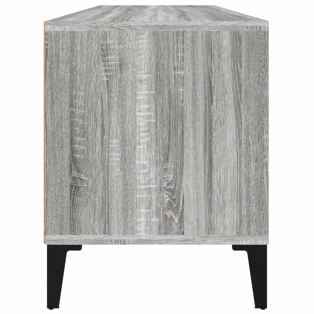 Szürke sonoma színű szerelt fa TV-szekrény 100x34,5x44,5 cm 7