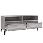 Szürke sonoma színű szerelt fa TV-szekrény 100x34,5x44,5 cm 8