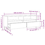 Szürke sonoma színű szerelt fa TV-szekrény 100x34,5x44,5 cm 10