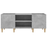 Betonszürke szerelt fa hanglemezszekrény 121x38x48 cm 5