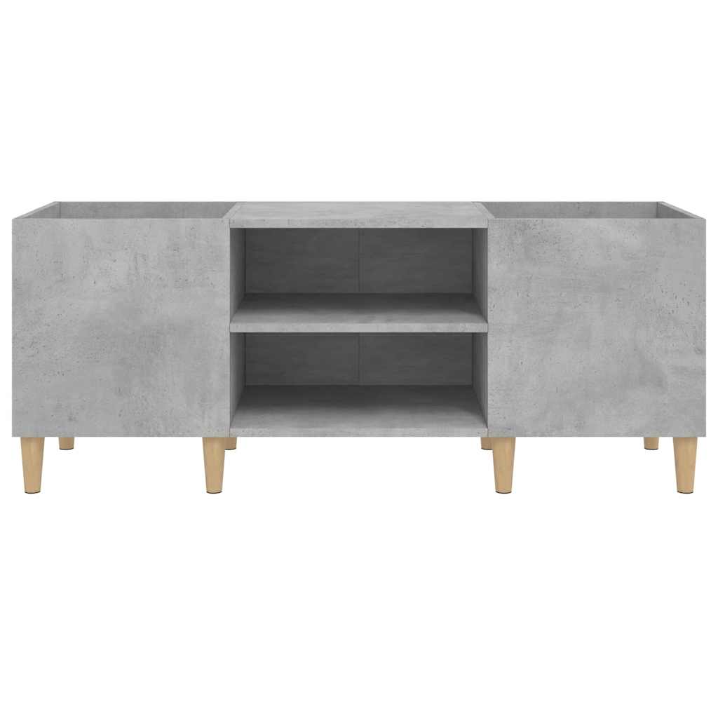 Betonszürke szerelt fa hanglemezszekrény 121x38x48 cm 5