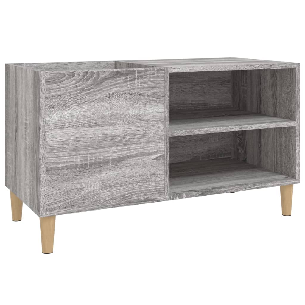 Szürke sonoma színű szerelt fa hanglemezszekrény 84,5x38x48 cm 2