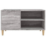 Szürke sonoma színű szerelt fa hanglemezszekrény 84,5x38x48 cm 5