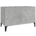 Betonszürke szerelt fa hanglemezszekrény 74,5x38x48 cm 2