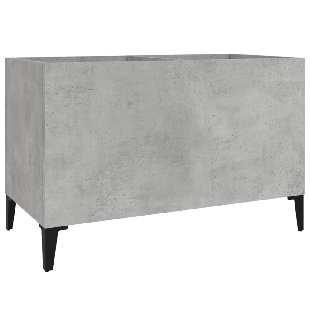 Betonszürke szerelt fa hanglemezszekrény 74,5x38x48 cm 2
