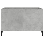 Betonszürke szerelt fa hanglemezszekrény 74,5x38x48 cm 5