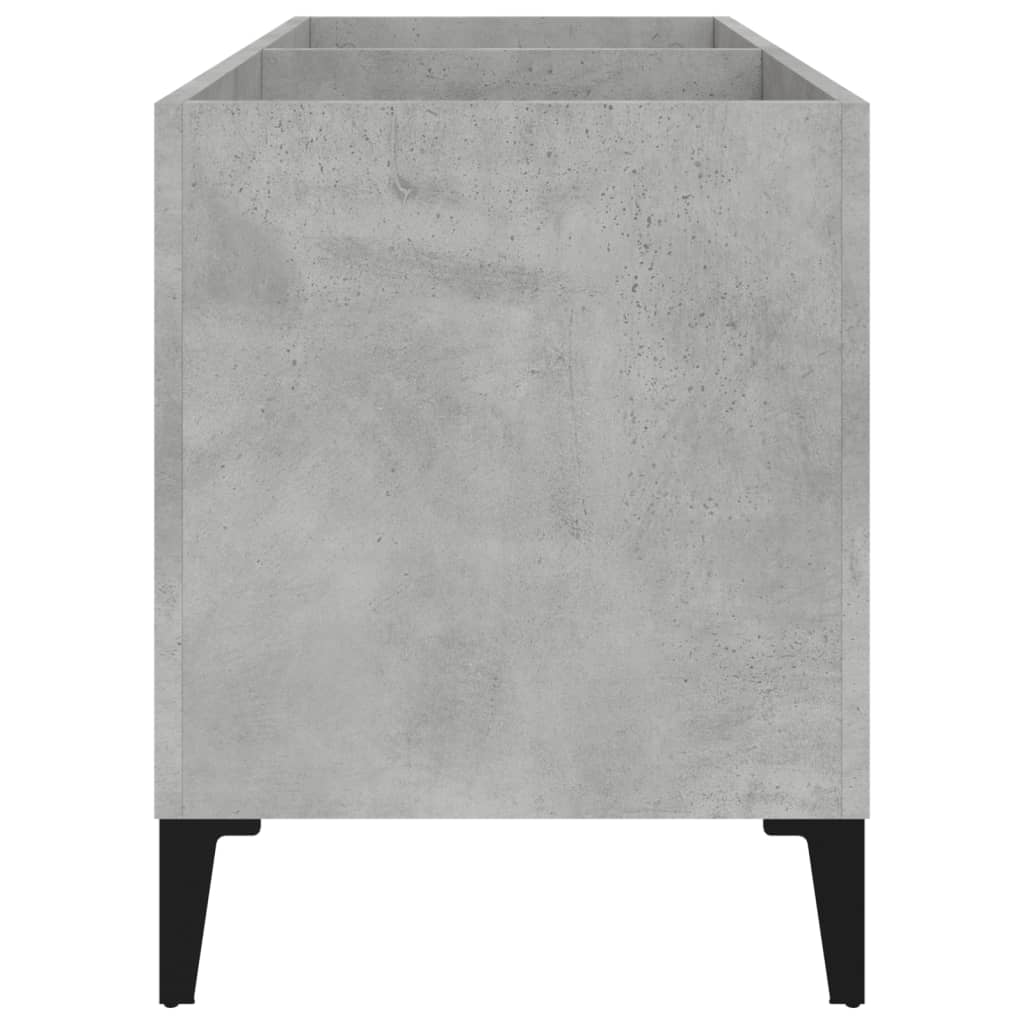 Betonszürke szerelt fa hanglemezszekrény 74,5x38x48 cm 6
