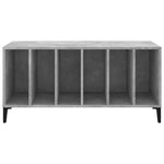 Betonszürke szerelt fa hanglemezszekrény 100 x 38 x 48 cm 5