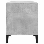 Betonszürke szerelt fa hanglemezszekrény 100 x 38 x 48 cm 6