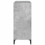 Betonszürke szerelt fa hanglemezszekrény 84,5 x 38 x 89 cm 6