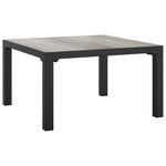 3 részes fekete szürke polyrattan kerti ülőgarnitúra 7