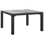 5 részes fekete-szürke polyrattan kerti ülőgarnitúra 8