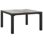 7 részes fekete-szürke polyrattan kerti ülőgarnitúra 8