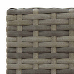 5 részes szürke polyrattan kerti bárszett 7