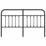 Fekete fém csere fejtámla 160 cm 4
