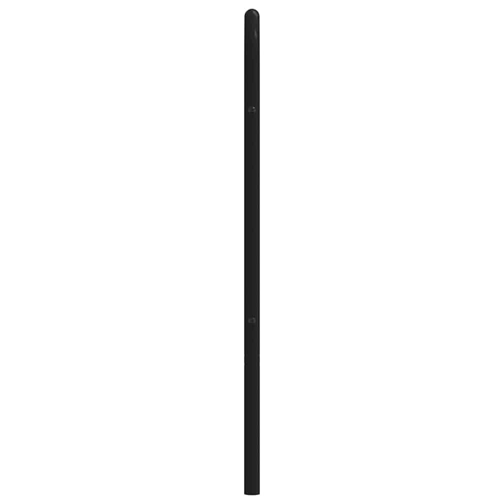Fekete fém csere fejtámla 160 cm 5