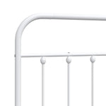 Fehér fém csere fejtámla 193 cm 6