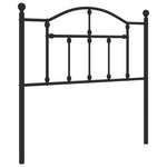 Fekete fém csere fejtámla 90 cm 2