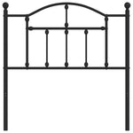 Fekete fém csere fejtámla 90 cm 3
