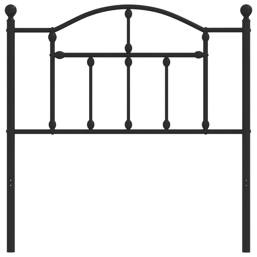 Fekete fém csere fejtámla 90 cm 3