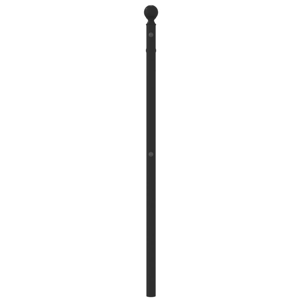 Fekete fém csere fejtámla 90 cm 4